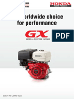 The Worldwide Choice For Performance: General Purpose Engines GX160H1/200H/270H/390H1