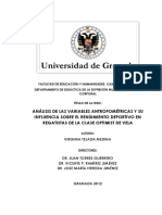 Análisis de Las Variables Antropométricas y Su Influencia Sobre El Rendimiento Deportivo en Regatistas de La Clase Optimist de Vela