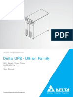 Delta UPS - Ultron Family: HPH Series, Three Phase 20/30/40 kVA User Manual