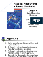 Managerial Accounting by James Jiambalvo: Capital Budgeting Decisions