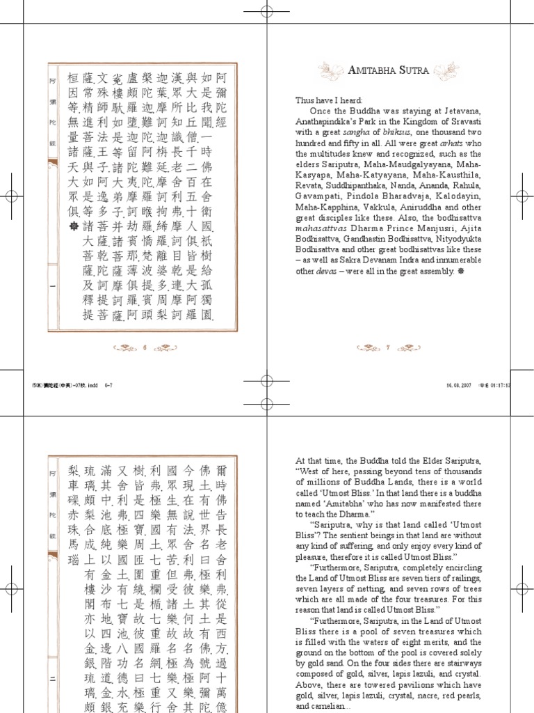 Amitabha Sutra Bi Lingual Pdf Pdf