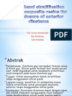 Teknik Stratifikasi Resin Komposit Tanpa Silicon Guide untuk Penutupan Diastema Anterior