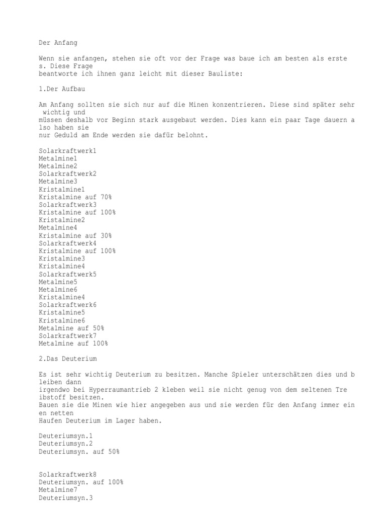Ogame Tipps | PDF