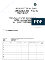 Rekod Pendaftaran Dan Kehadiran Jurulatih / Guru Pengiring