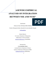 An Phasewise Empirical Analysis of Integration Between Nse and Nyse