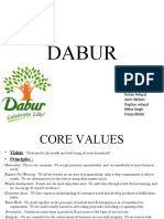 DABUR's Vision and Core Values in Leading Ayurvedic Products Globally