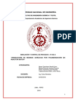 Producción de Resinas Acrílicas Por Polimerización en Reactor Batch