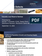 Construction Defects: Casualty Loss Reserve Seminar