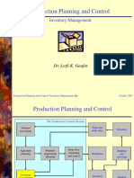 Production Planning and Control: Inventory Management