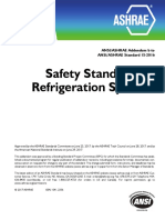 Safety Standard For Refrigeration Systems: ANSI/ASHRAE Addendum B To ANSI/ASHRAE Standard 15-2016
