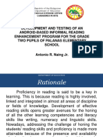 Development and Testing of An Android-Based Informal Reading Enhancement Program For The Grade Two Pupils of Palanas Elementary School