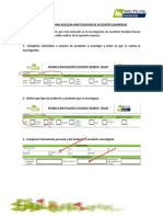 Instructivo para Realizar Investigacion de Accidentes (Empresas)