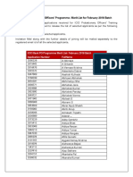 ICICI Bank Probationary Officers Progamme - Merit List Batch 41