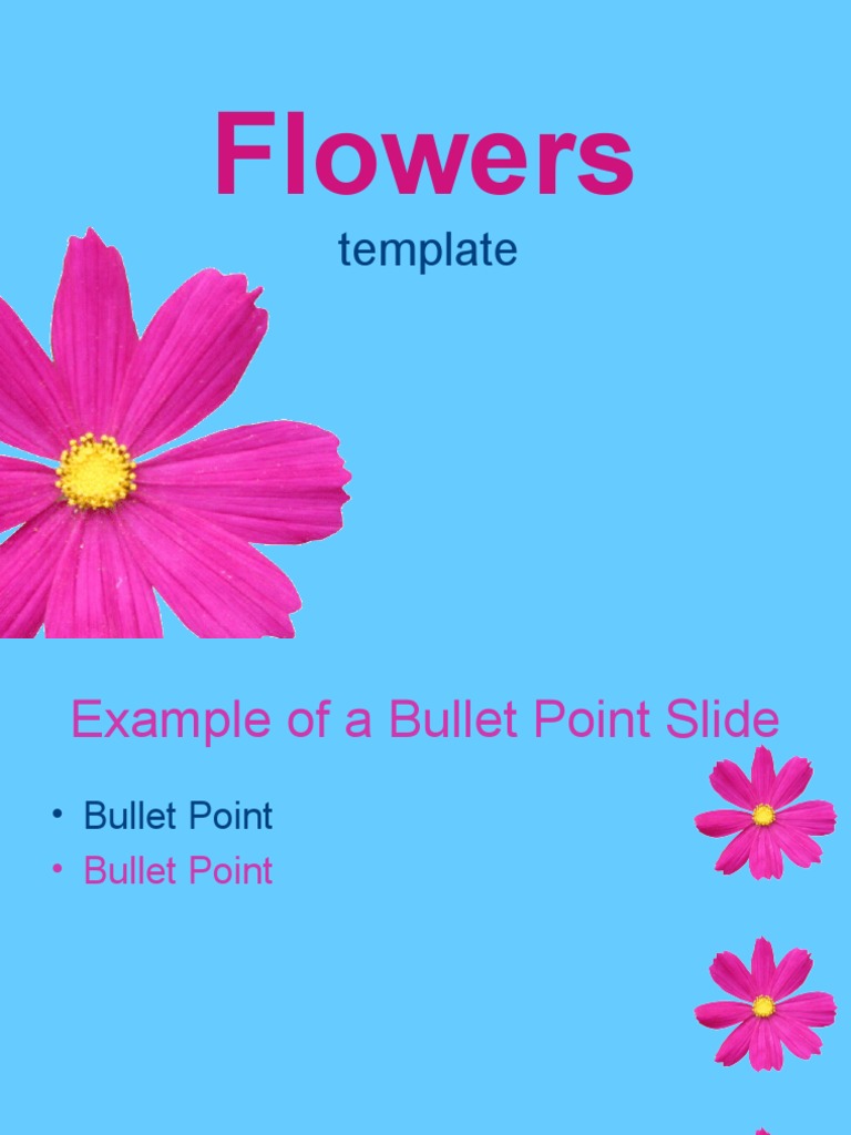 Flowers: Template | PDF | Art
