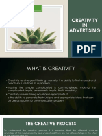 Creativity IN Advertising: Presented By, Group No:1