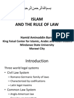Islam and The Rule of Law