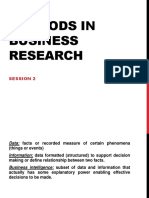 Methods of Business research