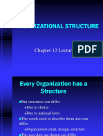 Organizational Structure: Chapter 12 Lecture 1