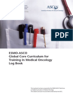 The ESMO ASCO Global Core Curriculum For Training in Medical Oncology Log Book PDF