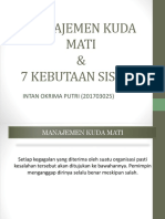 Manajemen Kuda Mati & 7 Kebutaan Sistem