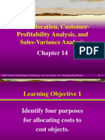 Cost Allocation, Customer-Profitability Analysis, and Sales-Variance Analysis