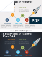 5 Step Process Rocket Diagram