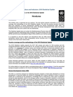 Honduras: Human Development Indices and Indicators: 2018 Statistical Update