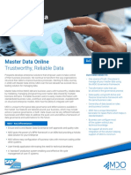 Master Data Online Trustworthy, Reliable Data: Datasheet