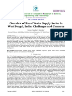 Overview of Rural Water Supply Sector in West Bengal, India: Challenges and Concerns
