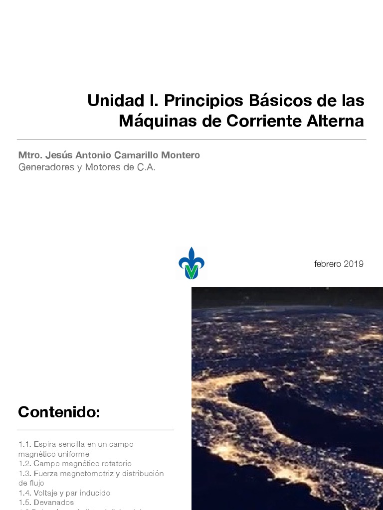 Principios de Máquinas de Corriente Alterna | PDF | Inductor | Campo ...