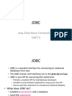 Java Data Base Connectivity Unit Ii