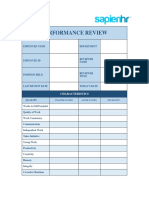 Performance Review: Characteristics