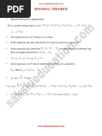 Binomial Theorem PDF