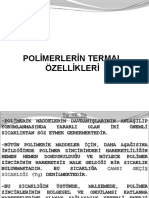 Polimerlerin Termal Özellikleri PDF