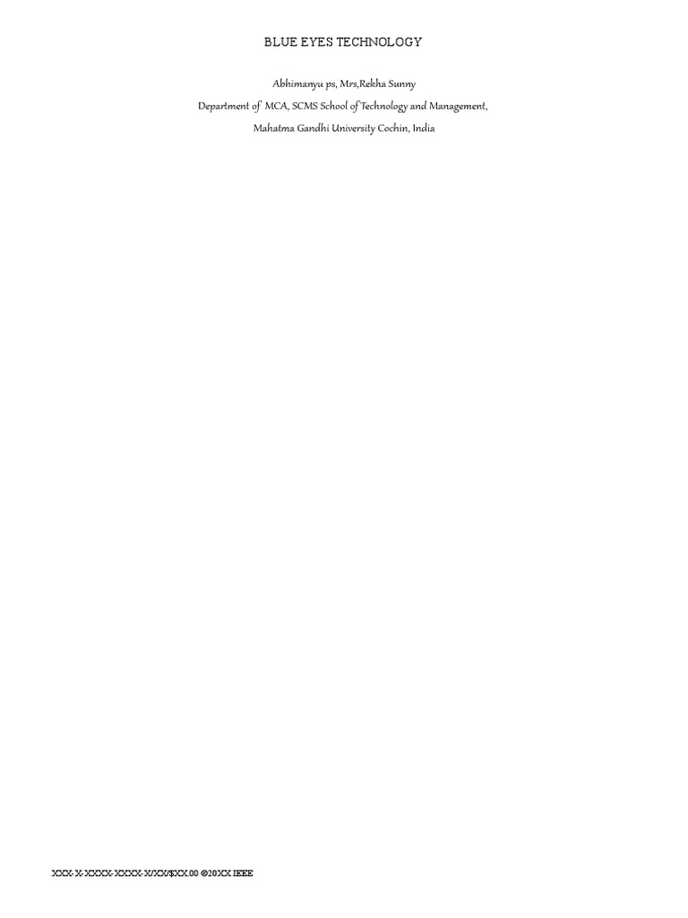 Blue Ieee Report | PDF
