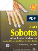 Cover Sobotta Atlas Anatomi Manusia Edisi 23 - Anatomi Umum Dan Sistem Muskuloskeletal Jilid PDF