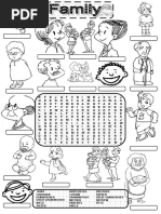 Family Members Vocabulary Esl Word Search Puzzle Worksheet For Kids ...