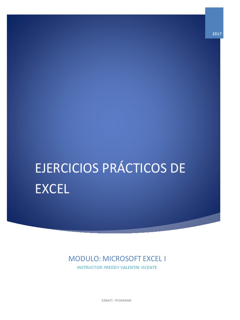 Ejercicios Prácticos de Excel Básico | PDF | Microsoft Excel | Informática