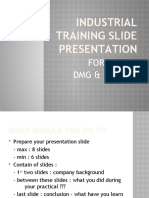 Industrial Training Slide Presentation