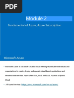 Fundamental of Azure, Azure Subscription