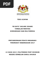 170814-Teks Ucapan - Pertandingan Pidato Negaraku PDF