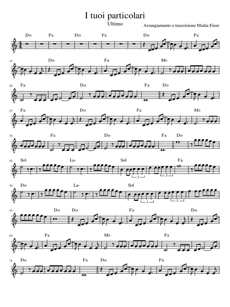 Ultimo I Tuoi Particolari Pdf