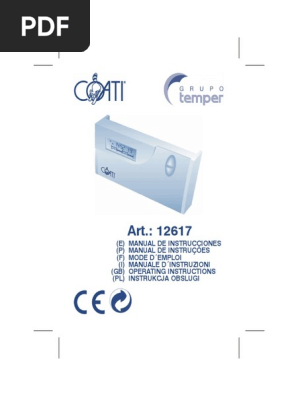 COATI Cronotermostato Digital para Calefacción y Aire Acondicionado Coati