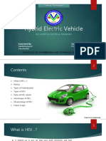 Hybrid Electric Vehicle: Seminar Presentation