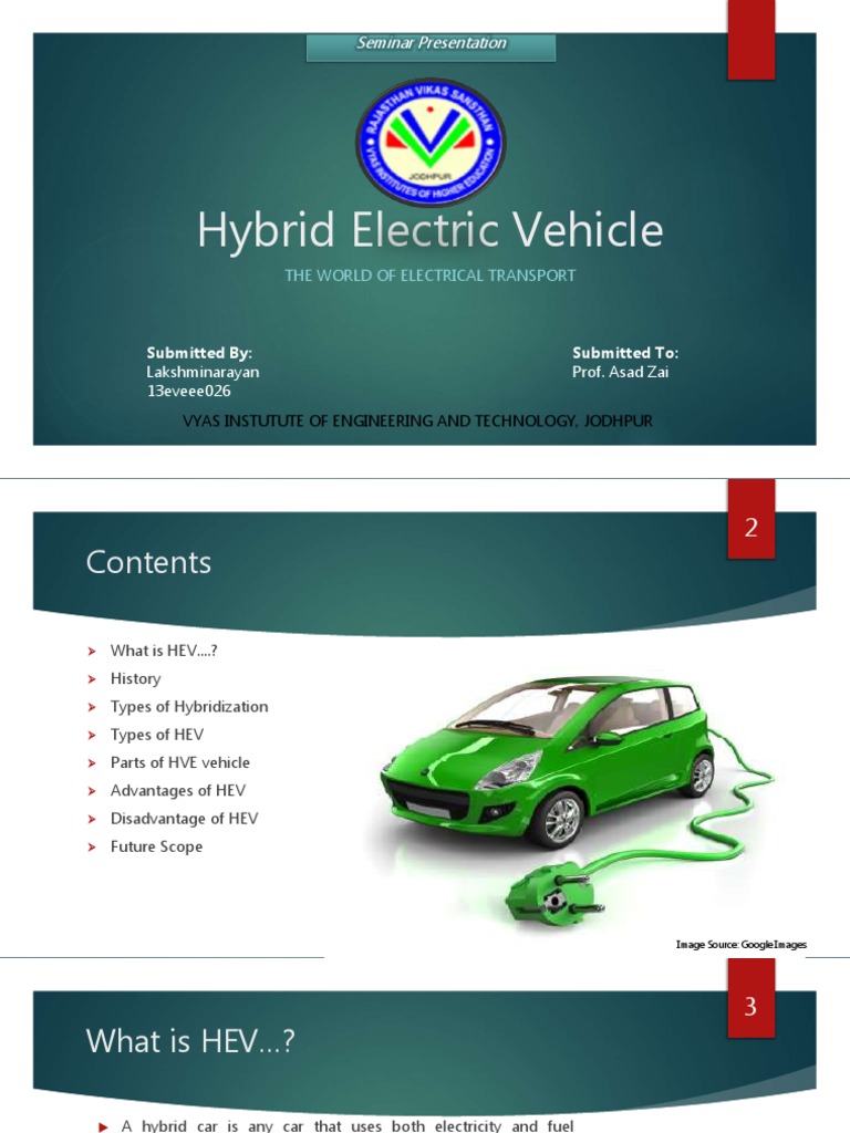 Overview of Hybrid Electric Vehicles | PDF | Hybrid Vehicle | Electric ...