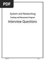 System and Networking Interview Questions PDF