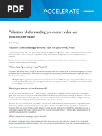 DLA Piper Accelerate Valuation Understanding Pre Money Value and Post Money Value