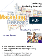 Marketing Research & Forecasting Demand