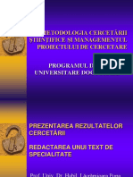 Curs 5 Redactare Raport Cercetare, Diseminare Rezultate - Protected PDF