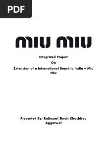 Report of Miu Miu